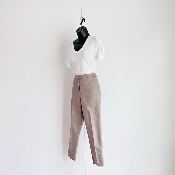 Topshop cropped taupe pants - size xs - Picture 6 of 8